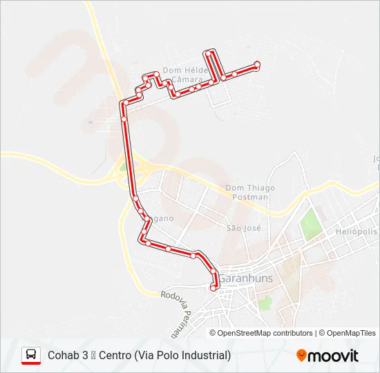 006 COHAB 3 Bus Line Map