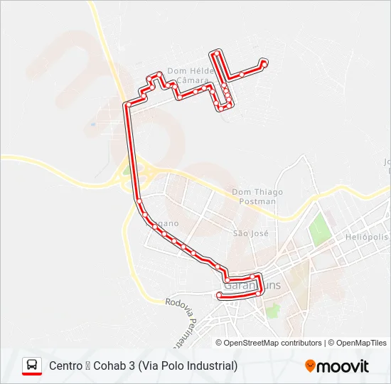 006 COHAB 3 Bus Line Map