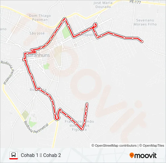 020 GAROINHA Bus Line Map