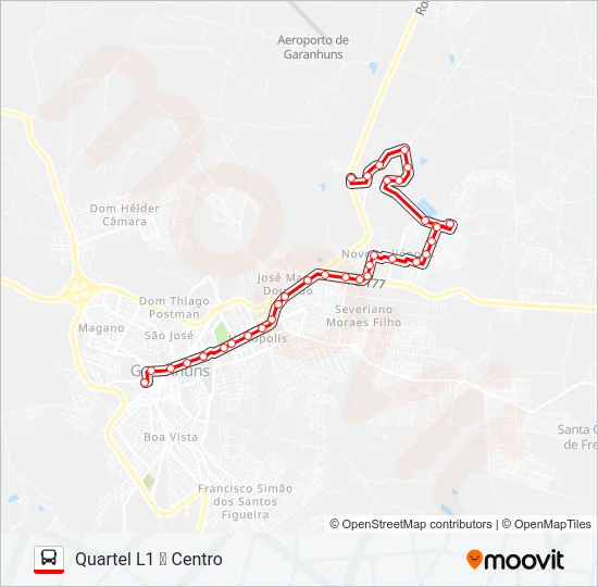 018 QUARTEL L1 Bus Line Map