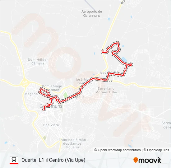 018 QUARTEL L1 Bus Line Map