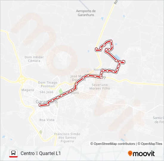 018 QUARTEL L1 Bus Line Map