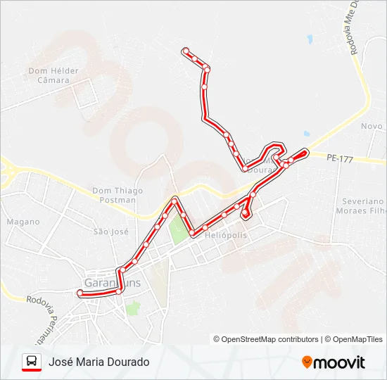 009 JOSÉ MARIA DOURADO Bus Line Map