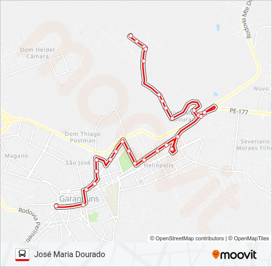009 JOSÉ MARIA DOURADO Bus Line Map
