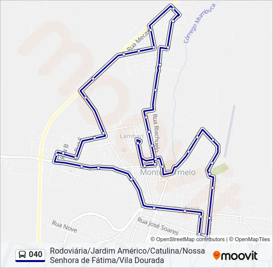 040 Bus Line Map