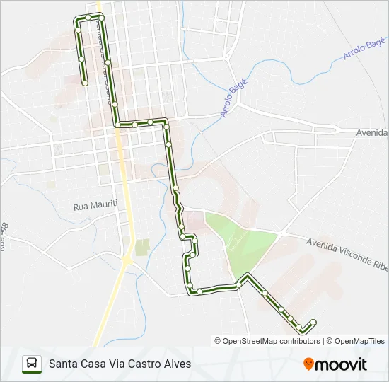 17 IVONE Bus Line Map