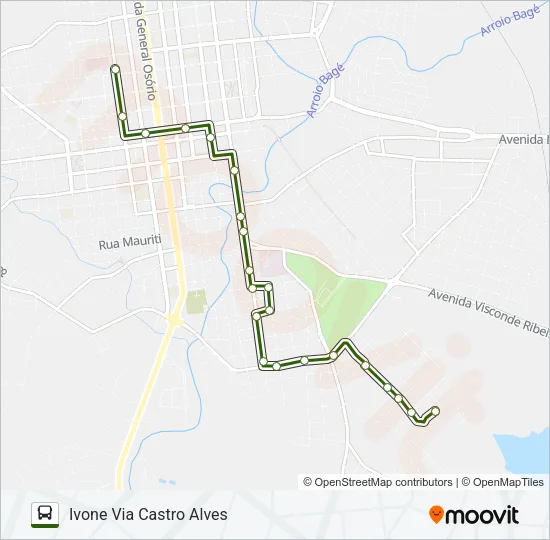 17 IVONE Bus Line Map