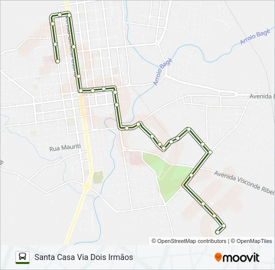 17 IVONE Bus Line Map