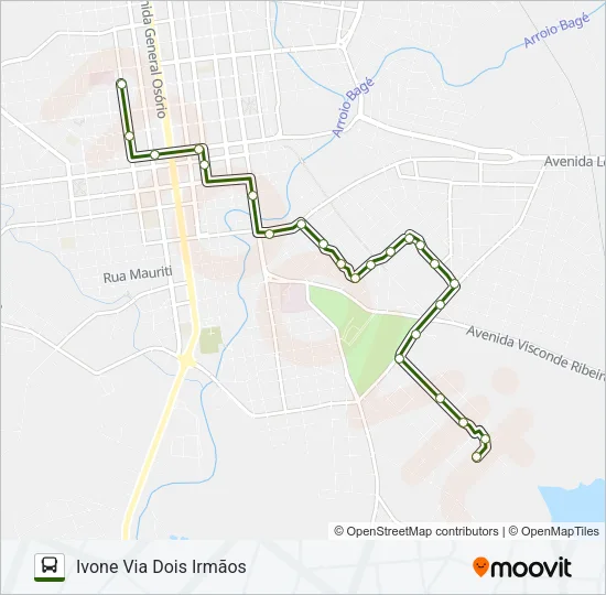 17 IVONE Bus Line Map