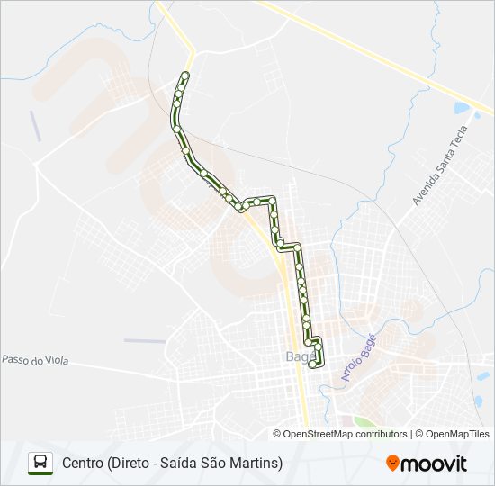 Mapa da linha 07 SÃO DOMINGOS de ônibus