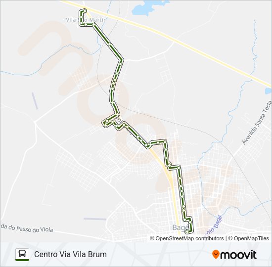 Mapa da linha 07 SÃO DOMINGOS de ônibus