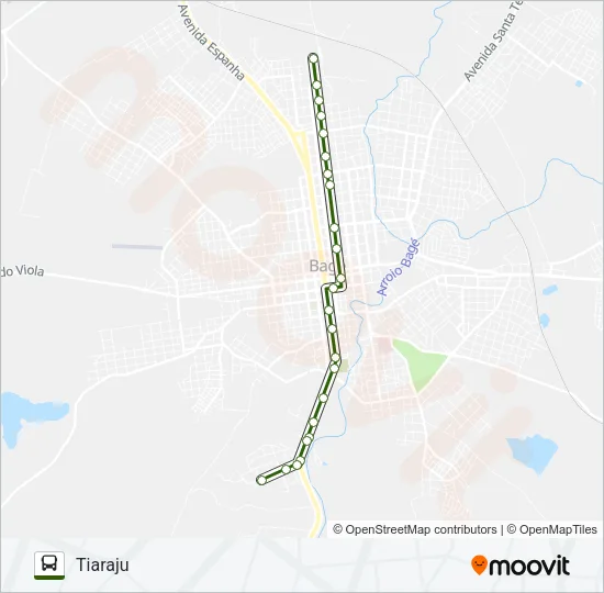 05 COHAB / TIARAJU - AEROPORTO Bus Line Map