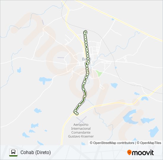 05 COHAB / TIARAJU - AEROPORTO bus Line Map