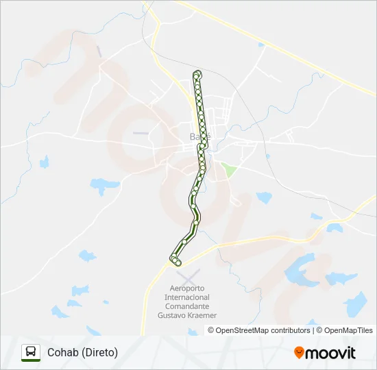 05 COHAB / TIARAJU - AEROPORTO Bus Line Map