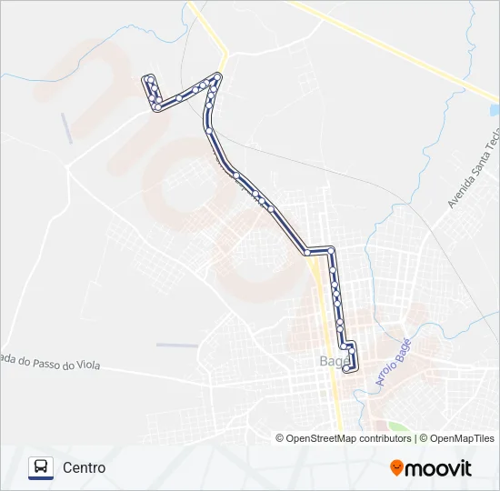 08 UNIÃO Bus Line Map