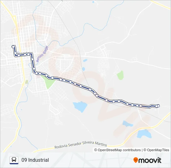 09 INDUSTRIAL Bus Line Map