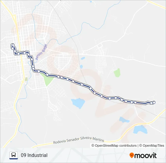 09 INDUSTRIAL Bus Line Map