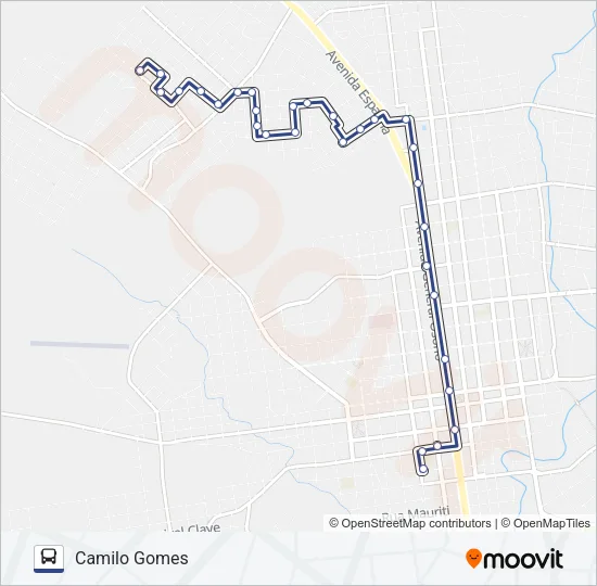 10 CAMILO GOMES Bus Line Map