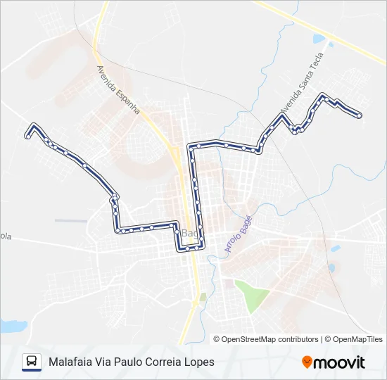 02 DAMÉ / MALAFAIA Bus Line Map