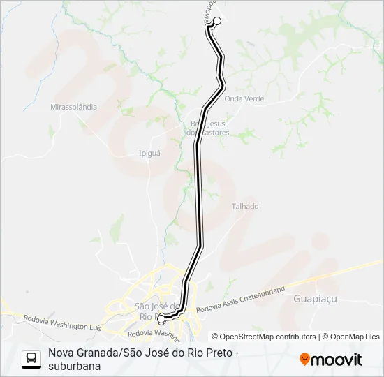 116 - A - 1 Bus Line Map