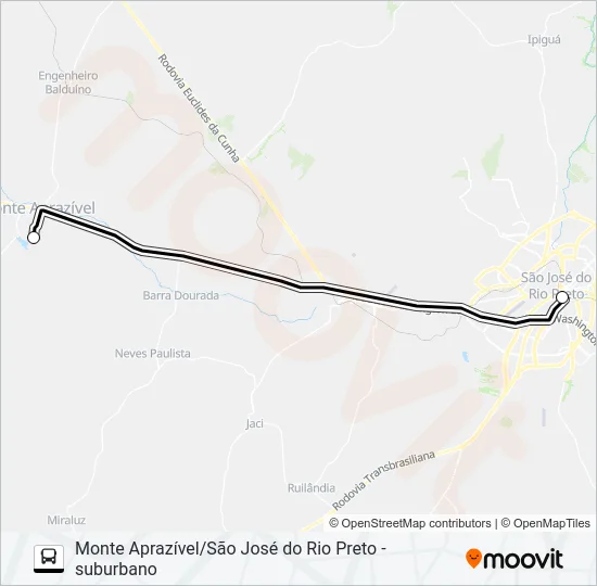4721 - A - 1 Bus Line Map