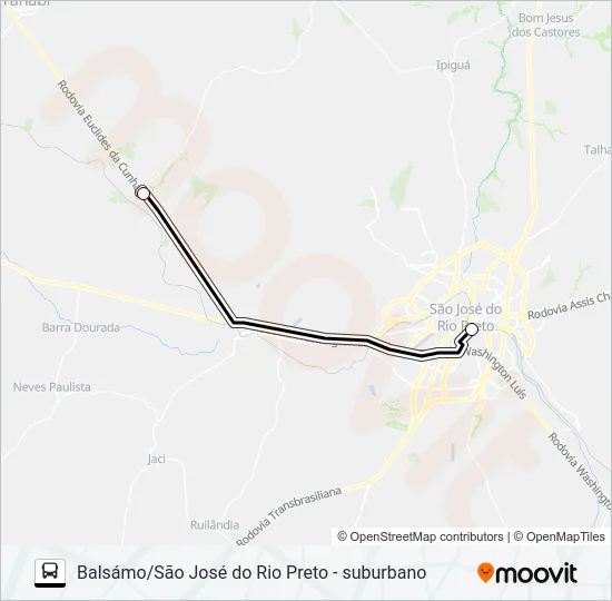 7856 - A - 1 Bus Line Map