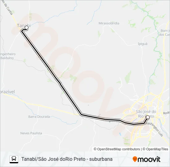 8129 - A - 1 Bus Line Map