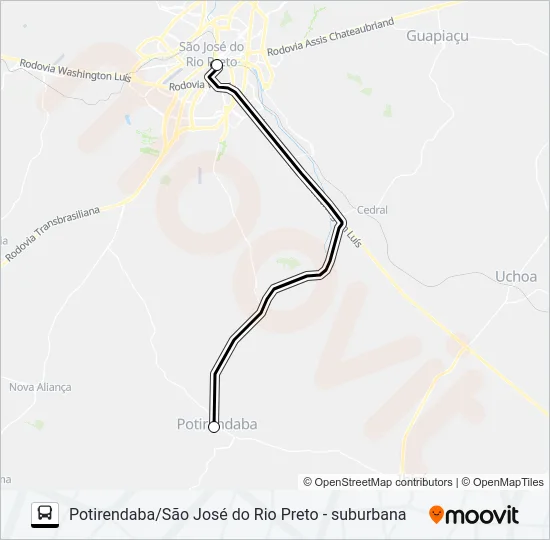 8185 - A - 1 Bus Line Map