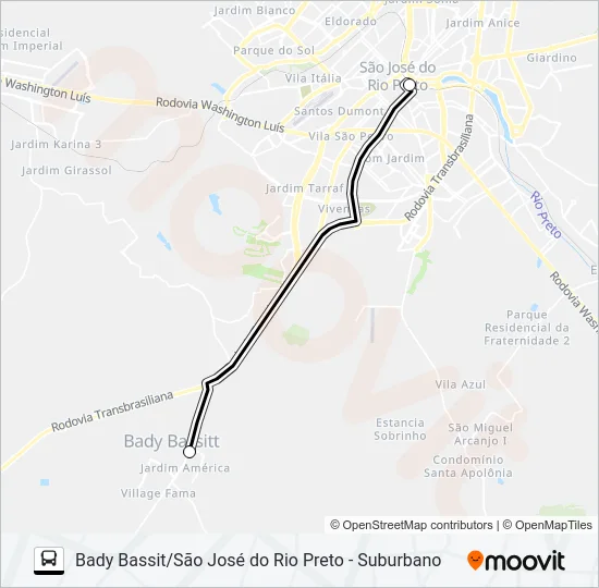 9039 - A - 2 Bus Line Map
