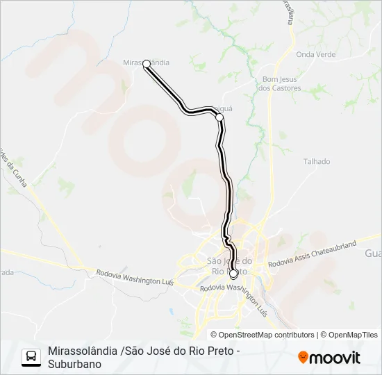 9002 - A - 1 Bus Line Map