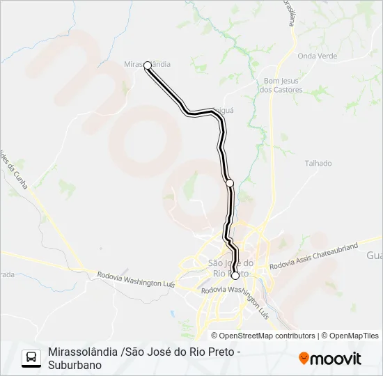 9002 - A - 1 Bus Line Map