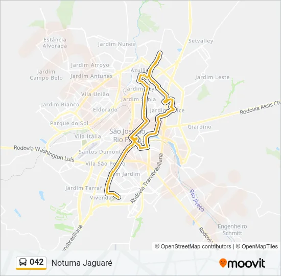 042 Bus Line Map