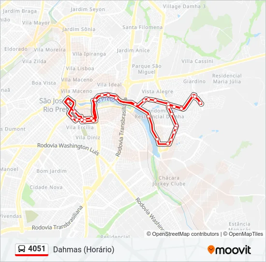 4051 Bus Line Map