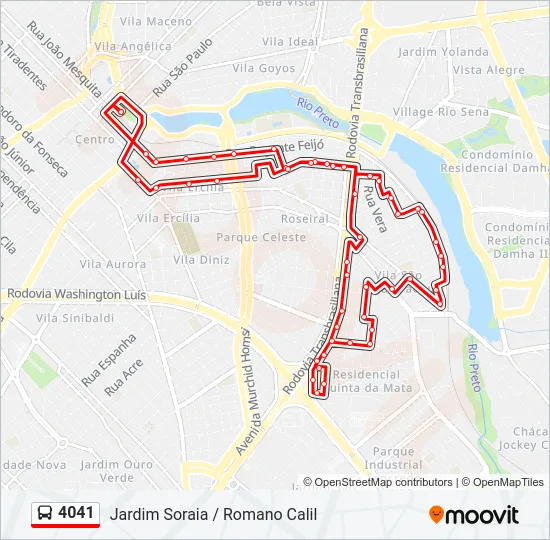 4041 Bus Line Map