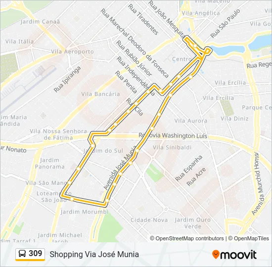 309 Bus Line Map