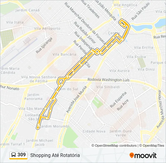 309 Bus Line Map