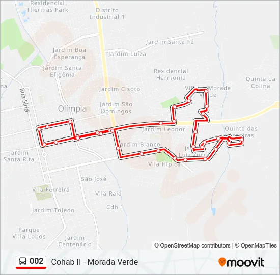 002 Bus Line Map