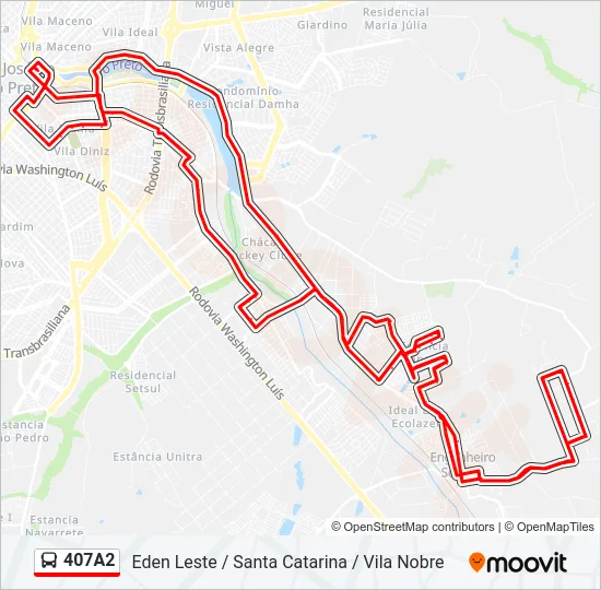 407A2 Bus Line Map