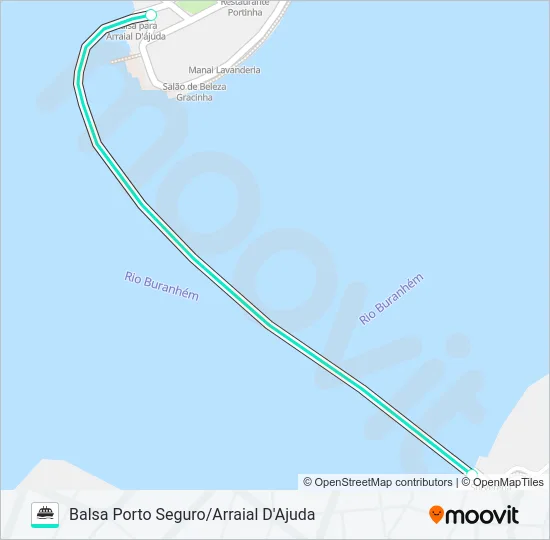 BALSA PORTO SEGURO/ARRAIAL Ferry Line Map