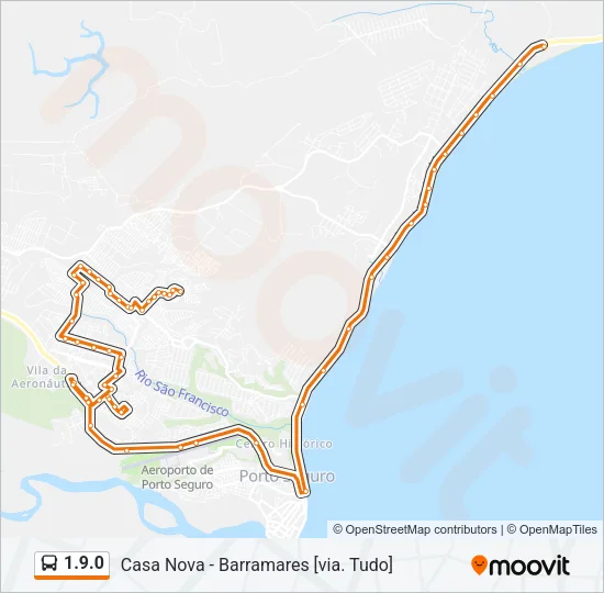 Mapa de 1.9.0 de autobús