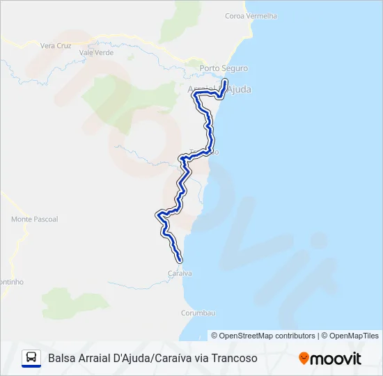 BALSA/CARAÍVA Bus Line Map
