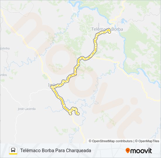 Mapa da linha METROPOLITANO METROPOLITANO de ônibus