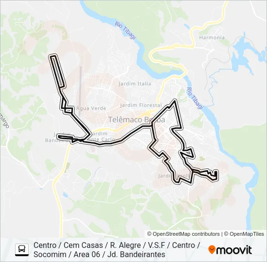 002 HORÁRIOS DE DOMINGOS E FERIADOS Bus Line Map
