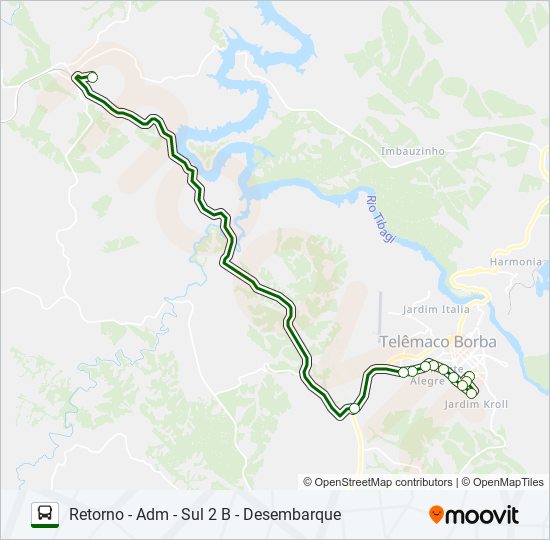 Mapa de KLABIN PUMA KLABIN PUMA de autobús