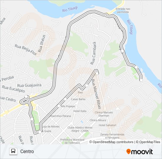 Mapa de 10900 MARINHA de autobús