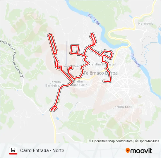 10800 DISTRITO INDUSTRIAL Bus Line Map