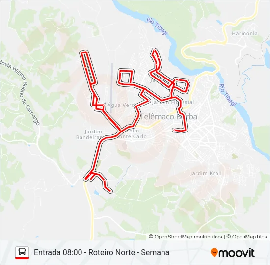 10800 DISTRITO INDUSTRIAL Bus Line Map