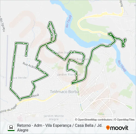 KLABIN MA MONTE ALEGRE Bus Line Map
