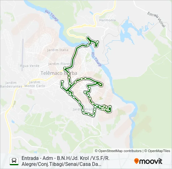 KLABIN MA MONTE ALEGRE Bus Line Map