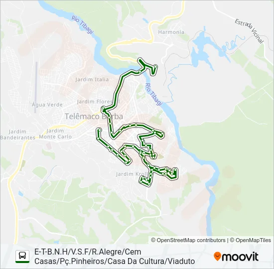 KLABIN MA MONTE ALEGRE Bus Line Map